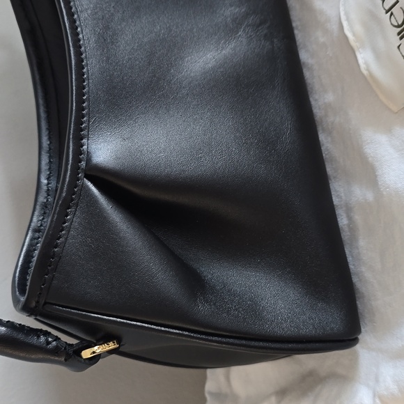 Elleme Small Dimple Leather Bag In Black - Picture 3 of 16